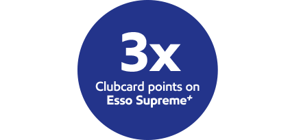 3x points on Clubcard points on Esso Supreme+