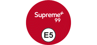 circular red icon identifying E5 petrol